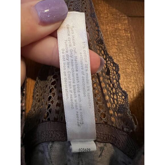 Cacique Women's Floral Racerback Chemise Nightgown Sleep Dress Purple Size 22/24 - Picture 6 of 9